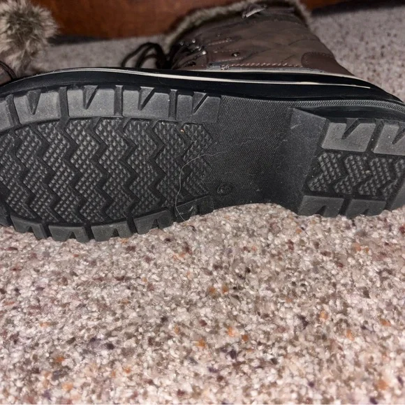 Dream Pairs Brown and Black Winter Boots - Picture 2 of 7